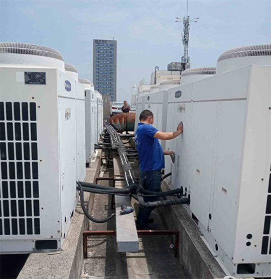 三都中央空调制热和不制冷系统维修方法